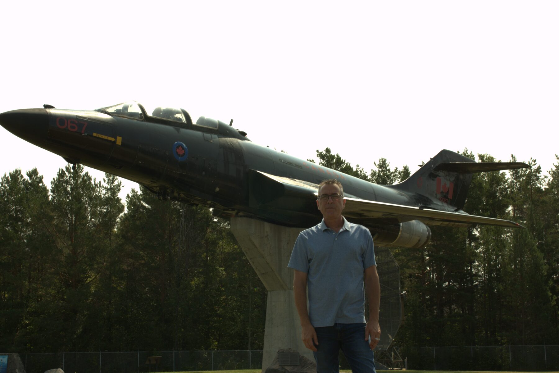 Historic aircraft display in North Bay